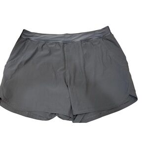 Plus Size Lands' End 5" Quick Dry Swim Shorts With Panty 22W Black